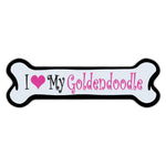 Pink Dog Bone Magnet - I Love My Goldendoodle