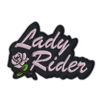 Patch - Lady Rider w/Pink Rose