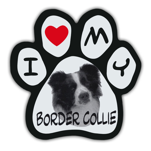 Picture Paw Magnet - I Love My Border Collie