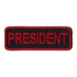 Patch - President- Red/Black