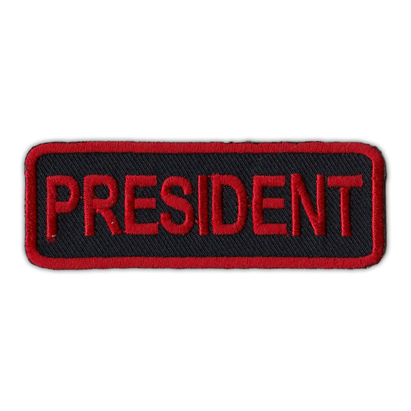 Patch - President- Red/Black