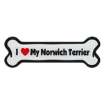 Dog Bone Magnet - I Love My Norwich Terrier