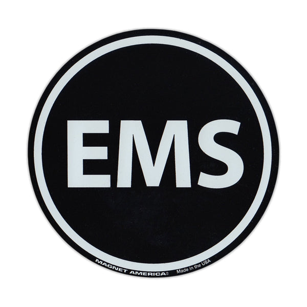 Magnet - Black EMS (3.75" Round)