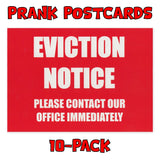 Prank Postcards (10-Pack, Fake Eviction Notice)