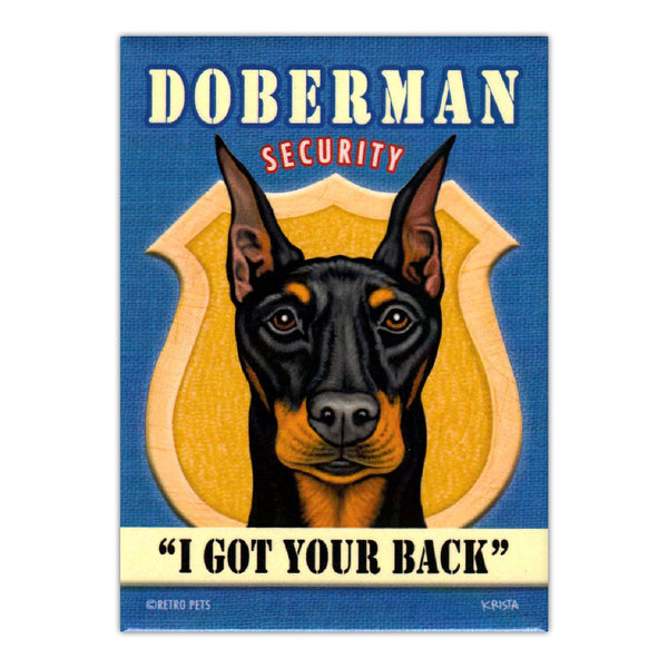 Refrigerator Magnet - Doberman Security