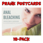 Prank Postcards (10-Pack, Anal Bleaching Appointment)