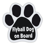 Dog Paw Magnet - Flyball Dog On Board