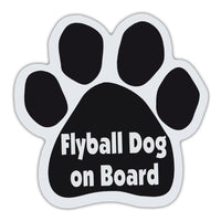 Dog Paw Magnet - Flyball Dog On Board