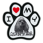 Picture Paw Magnet - I Love My Cocker Spaniel
