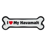 Dog Bone Magnet - I Love My Havamalt