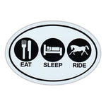 Oval Magnet - Eat - Sleep - Ride