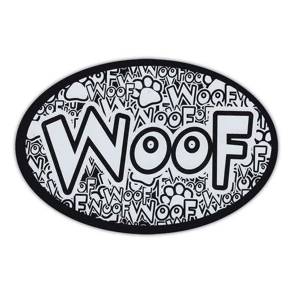 Oval Magnet - Woof
