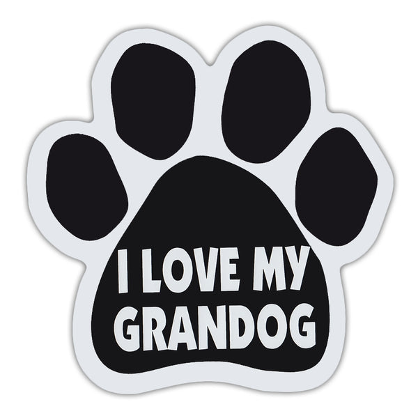 Dog Paw Magnet - I Love My Grandog