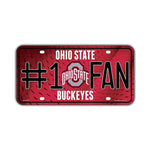 #1 Fan Ohio State Buckeyes Plate