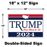 Donald Trump 2024 Yard Sign Measurements