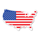 Magnet - USA Flag Magnet (United States Shaped) (8" x 5")