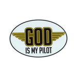 Magnet - God Is My Pilot (6" x 4")