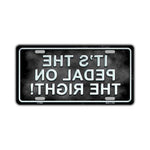 Aluminum License Plate Cover - Pedal on The Right