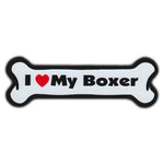 Magnet, Dog Bone, I Love My Boxer, 7" x 2"
