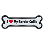 Dog Bone Magnet - I Love My Border Collie