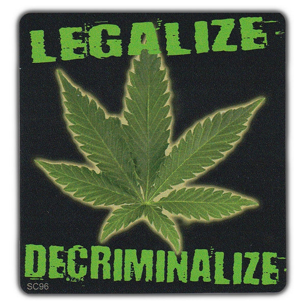 Bumper Sticker - Legalize Decriminalize 