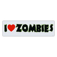 Bumper Sticker - I Love Zombies