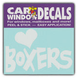 Window Decal - Love Boxers (4.5" Wide)