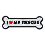 Giant Size Dog Bone Magnet - I Love My Rescue