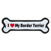 Dog Bone Magnet - I Love My Border Terrier