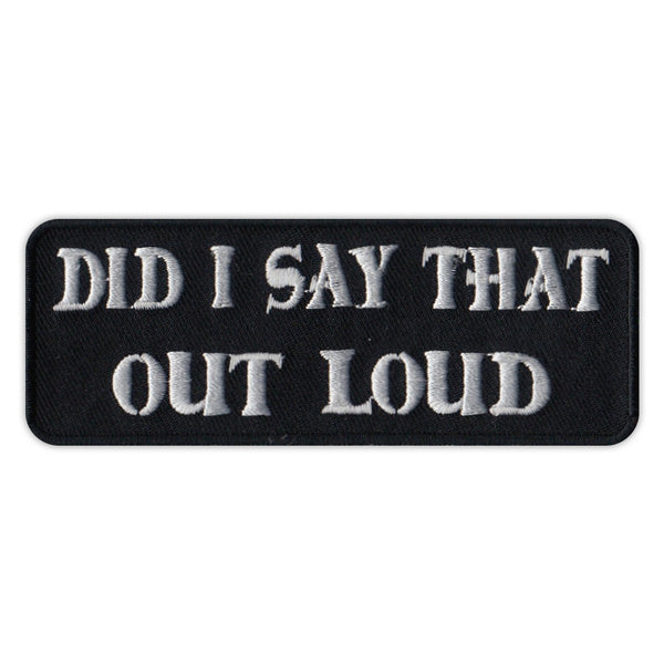 Patch - Did I Say That Out Loud