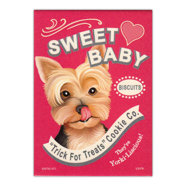 Refrigerator Magnet - Sweet Baby Biscuits, They're Yorki-Licious