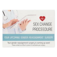 Prank Postcards (10-Pack, Sex Change Procedure)