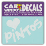 Window Decal - Love Pintos (4.5" Wide)