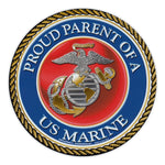 Round Magnet - Proud Parent of a Marine
