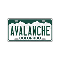 NHL Hockey License Plate Cover - Colorado Avalanche