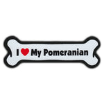 Dog Bone Magnet - I Love My Pomeranian