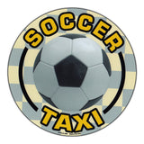 Magnet - Soccer Taxi (5.75" Round)