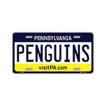 NHL Hockey License Plate Cover - Pittsburgh Penguins