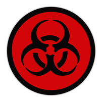 Bumper Sticker - Red Zombie Symbol 