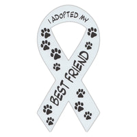 Ribbon Magnet - I Adopted My Best Friend