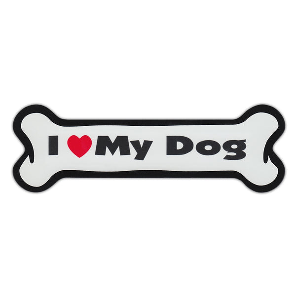 Dog Bone Magnet - I Love My Dog