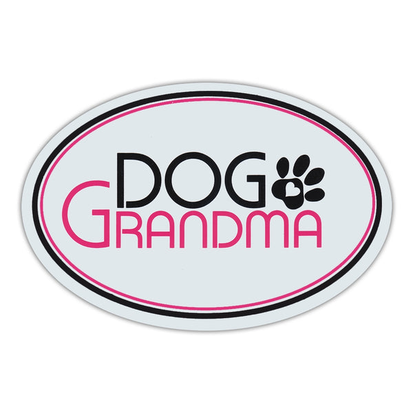 Oval Magnet - Dog Grandma