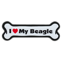 Dog Bone Magnet - I Love My Beagle
