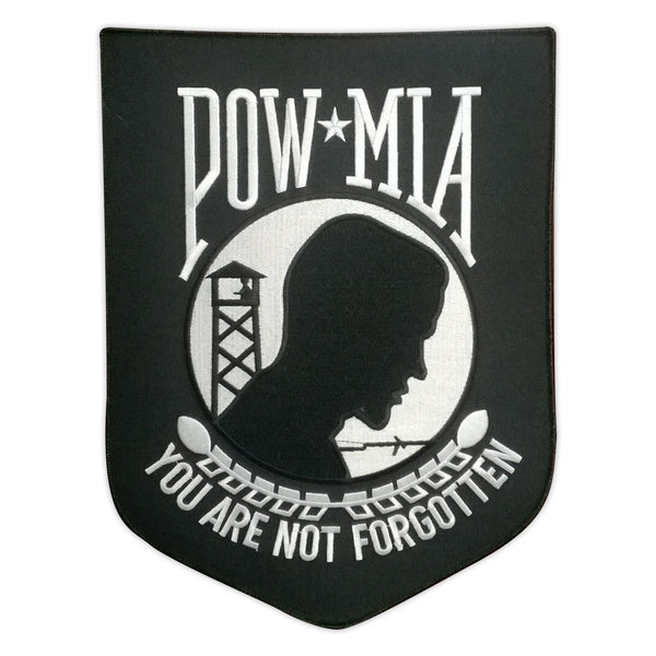 Embroidered Patch, Back Patch, POW MIA You Are Not Forgotten