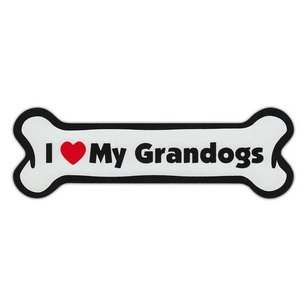 Dog Bone Magnet - I Love My Grandogs