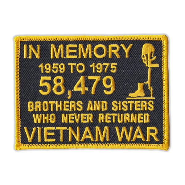 Patch - Vietnam Memorial Patch (Black, Yellow)