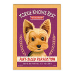 Refrigerator Magnet - Yorkie Knows Best Microbrew, Pint-Sized Perfection