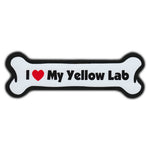 Dog Bone Magnet - I Love My Yellow Lab