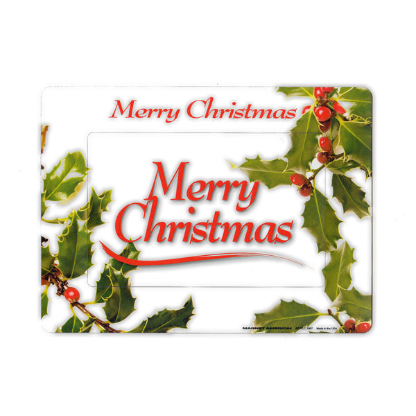 Picture Frame Magnet - Merry Christmas (7.75" x 5.75")