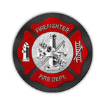 Aluminum Metal Sign - Fire Department (12" Round)